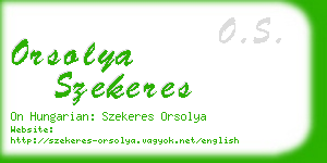 orsolya szekeres business card